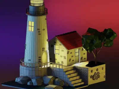 Home3 Low-poly 3D model