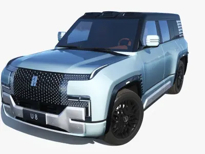 BYD YangWang U8 2023  3D model