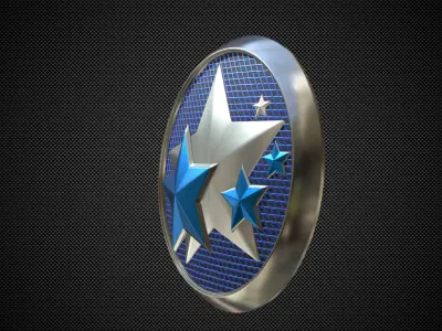 Venucia logo 3D model by 3dlogoman