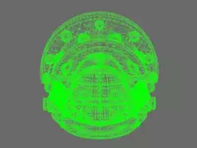 Space Knights V1 Exterminator Shoulder Pads Type C 3D print model