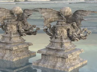 Cthulhu Statue with Stand Model 3D model