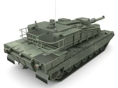 K 2 Black Panther  Low-poly 3D model