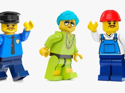 LEGO Minifigures Rigged for Cinema 4D Collection 2 3D model