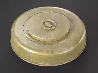 M6 Anti-Tank Mine Low-poly 3D model