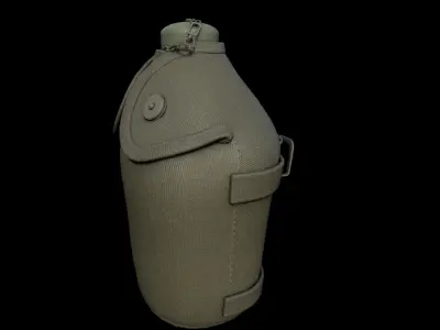 Army Water Bottle 3D model