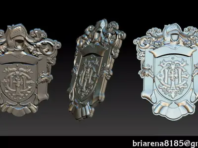 Classical Nameplate frame 3D print model