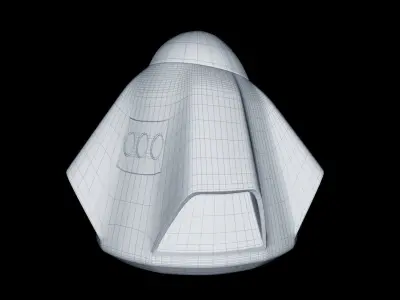 Space X Dragon 2 3D model