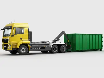 Multilift Truck 6X4 3D model