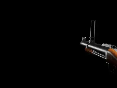 M79 Grenade launcher Low-poly 3D model purchase