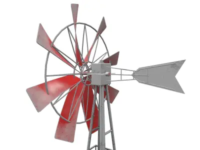 Wind Mill  Low-poly 3D model