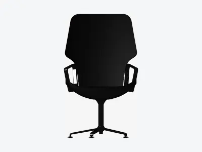 Chair - Office - Worksmart - High Back Low-poly 3D model