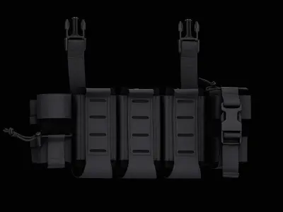 DR Integrated Placard Low-poly 3D model