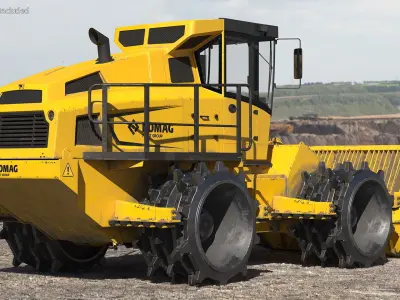 Bomag BC 473 RB5 Refuse Compactor Dusty 3D model