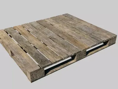 Old Wooden Pallet Free low-poly 3D model