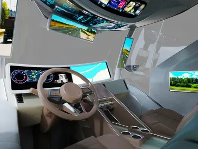 DOSCH 3D - Futuristic Truck Details - Hydrogen 3D model