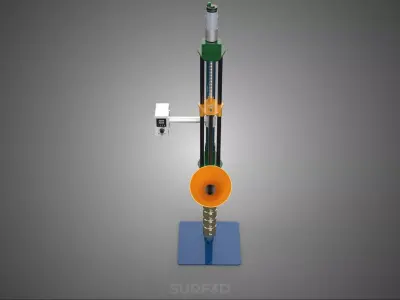 MINI SCALE SEMI AUTO PRESS INJECTION MOULDING MOULDER PLASTIC 3D model