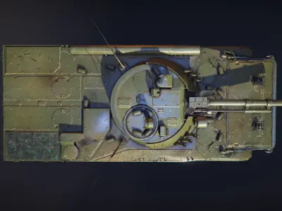 Tank BMP 3 Low-poly 3D model
