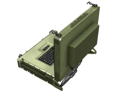 Rugged Military outdoor laptop 3D model
