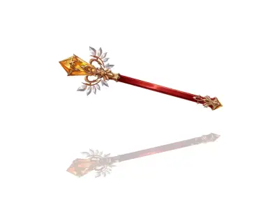 Royal Guard Magic Wand Low-poly 3D model