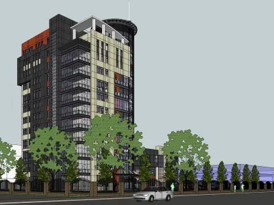Sketchup Building hotel 263 3D model