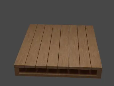 wood pallets - Low-poly 3D model Free low-poly 3D model