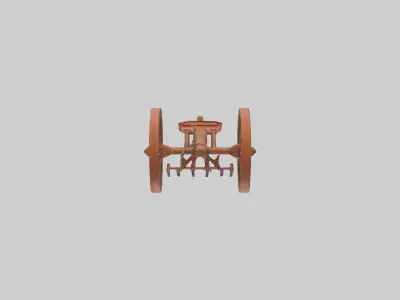 Farmplow Model Low-poly 3D model