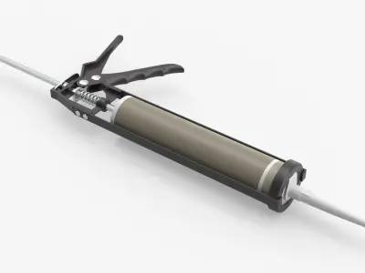 Sealant skeleton gun with cartridge 3D model purchase