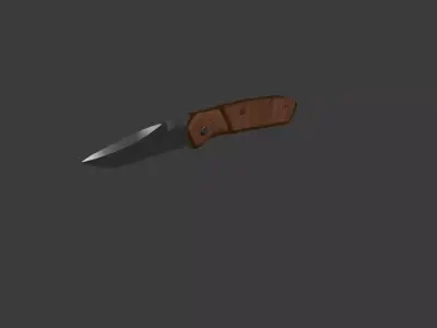hunting knife  Low-poly 3D model