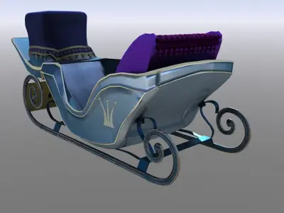 Sleigh - Narnia or Christmas 3D model
