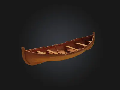 Viking Ship Model  Conquer the Seas with Norse Might 3D model