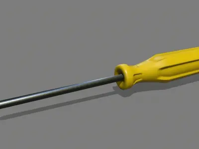 screwdriver Low-poly 3D model 37
