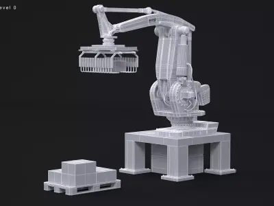 Industrial Palletizing Robot 3D model
