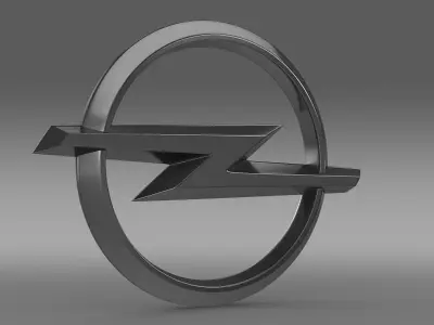 opel logo 3D model by Sergey