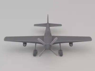 P-51 Mustang 3D print model purchase