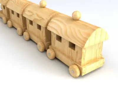 Toy Train 1 3D model