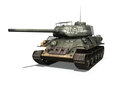 T-34 85 - Soviet medium tank - 223 3D model