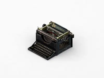 Vintage Typewriter Underwood  3D model