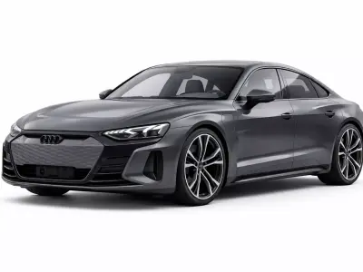 Audi RS e-tron GT in Daytona Grey Metallic Low-poly 3D model