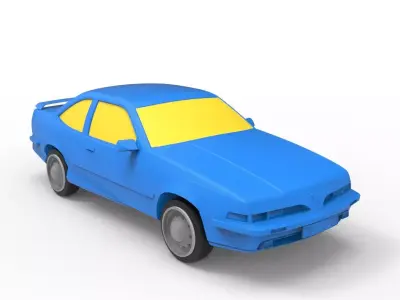 Pontiac Sunbird 1993 Classic Car 3D print model