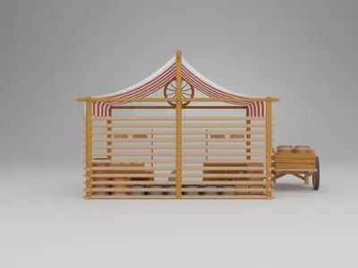 Medieval Market 3D print model