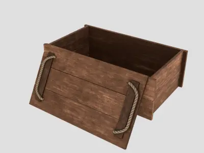 Transport crates Low-poly 3D model