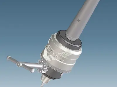Mandril drill bit 3D model