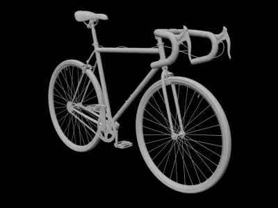 Premium and Modern Vintage Bicycle for cinema 4d 3D model