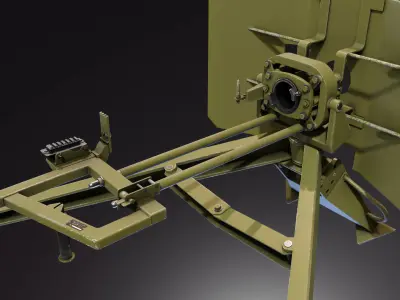MG151 and MG131 Tripod Stand Low-poly 3D model