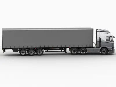  Hyundai Xcient with trailer 