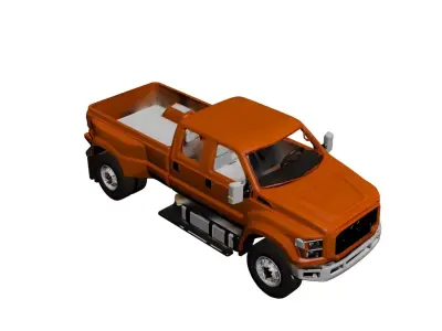 Generic Large Pickup Heavy Duty Oversized Utility Truck 06 3D model