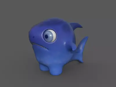 Baby shark Low-poly 3D model purchase