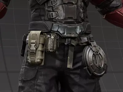 Sci-fi cloth Darius 3D model