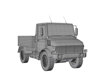 Mercedes-Benz Unimog Low-poly 3D model