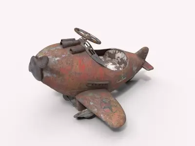 Old Pedal Car 3D model